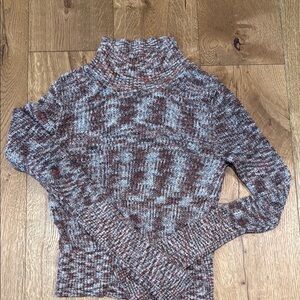 Free People Blair Spacedye Pullover / Black Coffee Combo